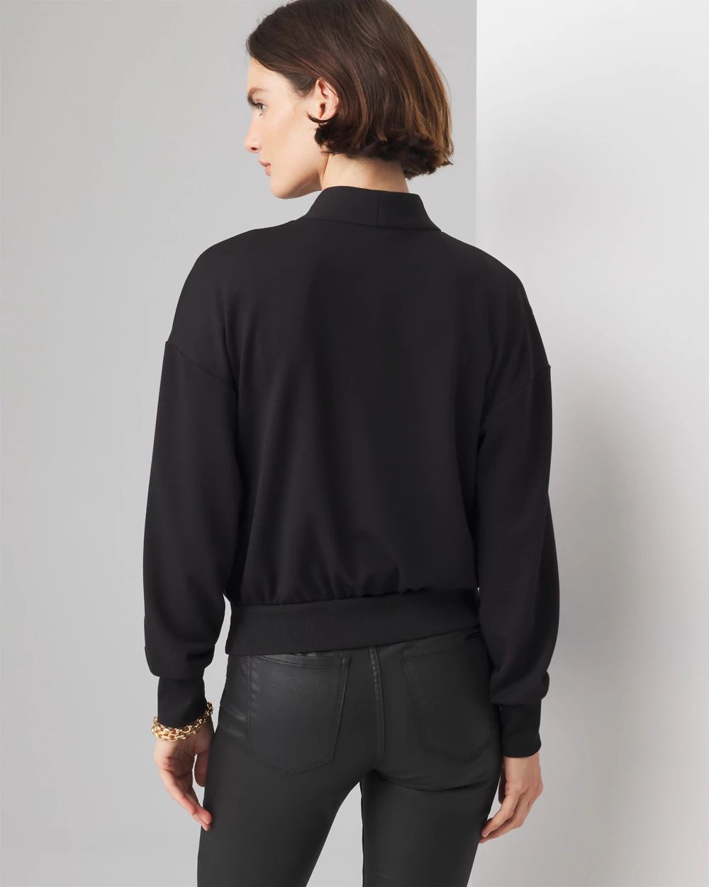 Knit Bomber Jacket | White House Black Market